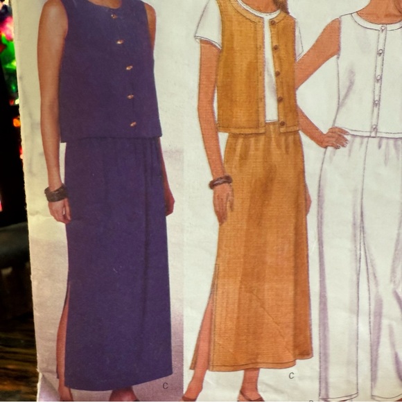 Butterick 5589 Sewing Pattern Fast & Easy 12 14 16 Skirt Pant Top Cute - Picture 2 of 9
